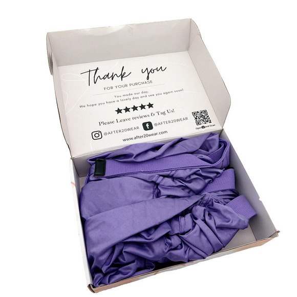 After 20 Yoga Hammock Swing Trapeze Sling Elastic Stretch Purple Silky Aerial - Picture 1 of 7